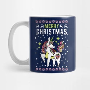 Merry Christmas Unicorn Mug